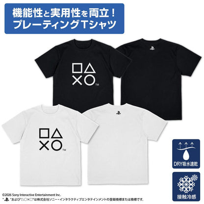 PlayStation 聯名 經典Logo 涼感速幹T恤 M碼 黑色
