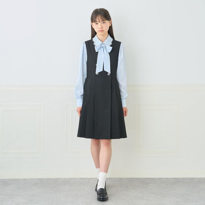 pom ponette junior 兒童 側褶揹帶裙