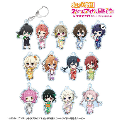 ラブライブ！虹ヶ咲學園スクールアイドル同好會 縁日ver. 閃卡迷你角色亞克力掛件 13個裝