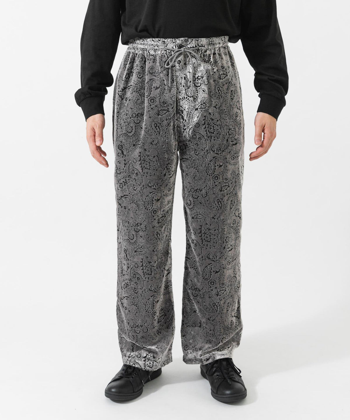 別注 TUITACI×URBAN RESEARCH 佩斯利印花天鵝絨長褲