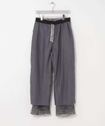 別注 TUITACI×URBAN RESEARCH 佩斯利印花天鵝絨長褲