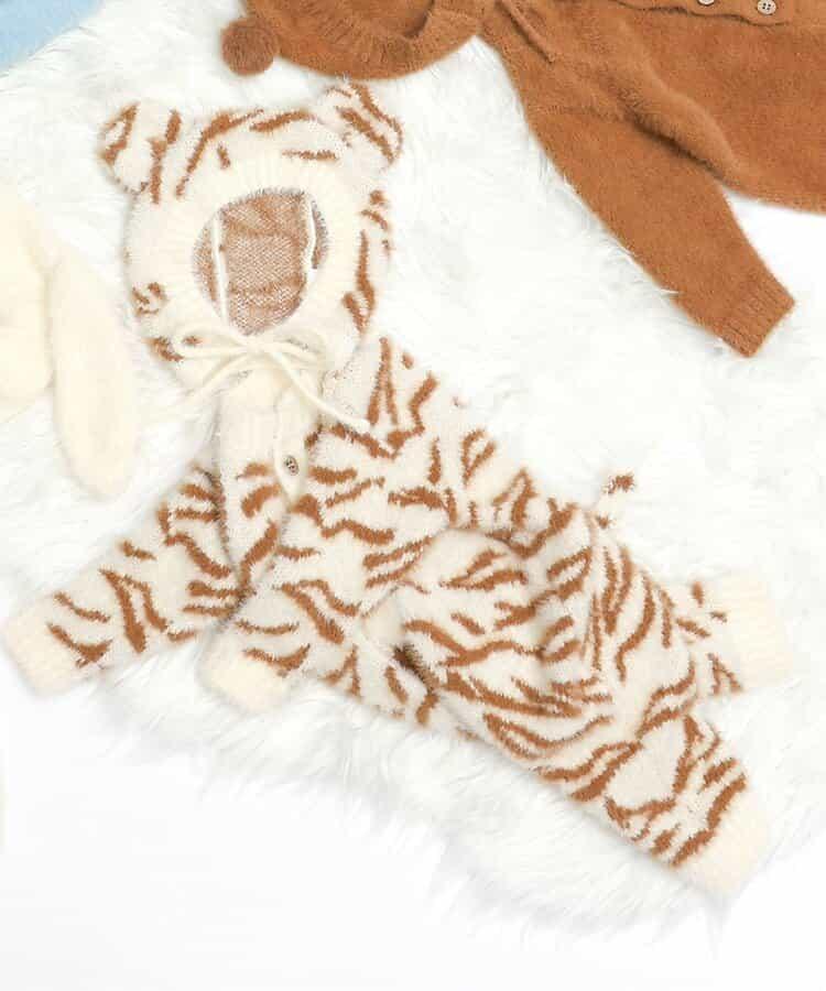 【FUN!FAN!ANIMAL】搖粒絨連體衣套裝 嬰兒