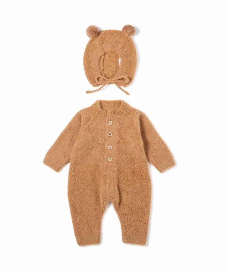【FUN!FAN!ANIMAL】搖粒絨連體衣套裝 嬰兒