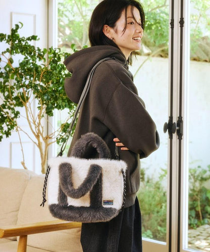 エコファー 2WAY ワンポイントロゴ 巾着トートバッグ 【限定展開】