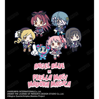 劇場版 魔法少女小圓 魔法少女まどか☆マギカ ANGEL BLUE 聯名 集合 小Q版角色 BIG廓形T恤 L碼