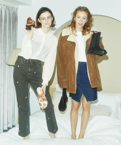 聯名喇叭牛仔褲