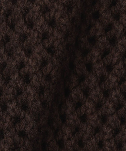 泡泡袖鉤織套頭衫