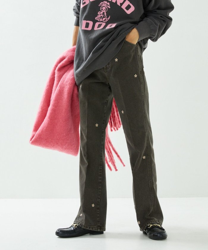 聯名喇叭牛仔褲