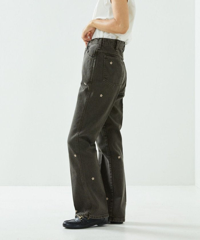 聯名喇叭牛仔褲