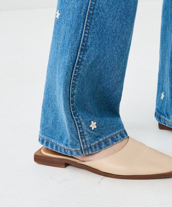 聯名喇叭牛仔褲