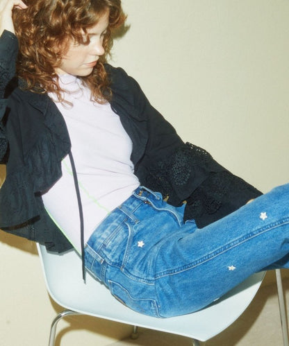 聯名喇叭牛仔褲