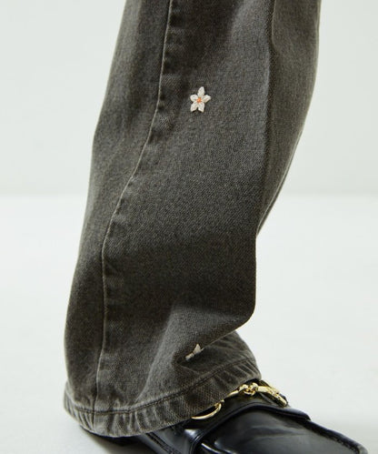 聯名喇叭牛仔褲