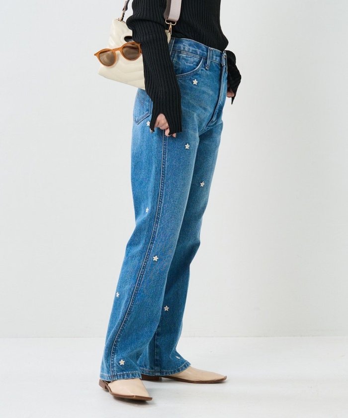 聯名喇叭牛仔褲