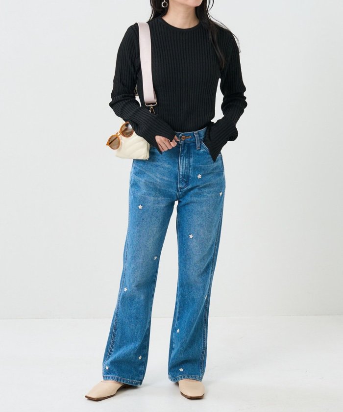 聯名喇叭牛仔褲