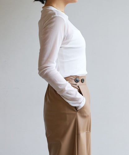 【La nature linge】透明蕾絲套頭衫