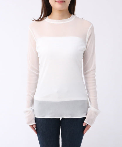【La nature linge】透明蕾絲套頭衫