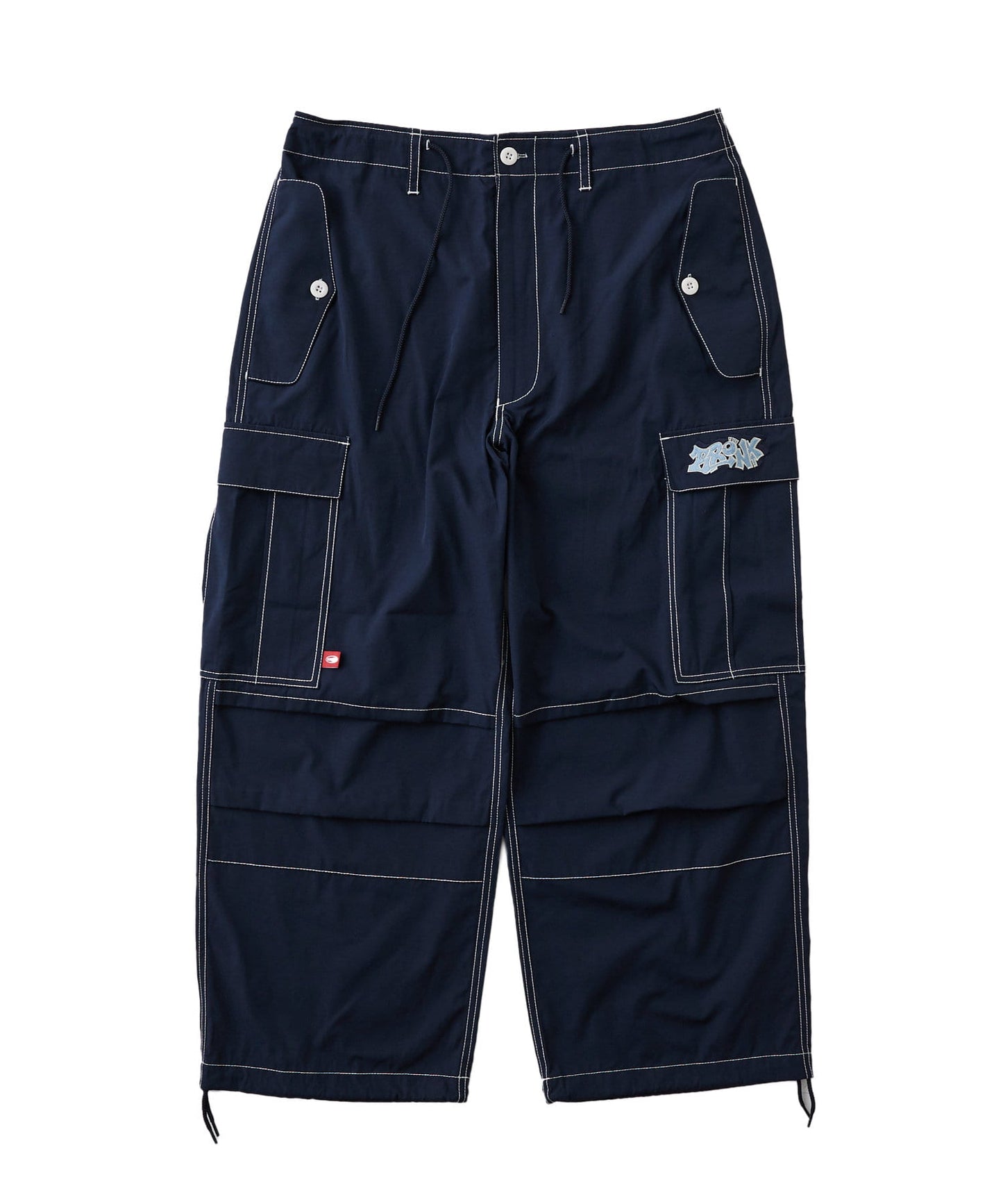 【KOOKY'N/酷酷】BRONX刺繡降落傘寬鬆褲