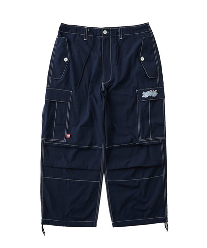 【KOOKY'N/酷酷】BRONX刺繡降落傘寬鬆褲