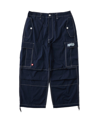 【KOOKY'N/酷酷】BRONX刺繡降落傘寬鬆褲