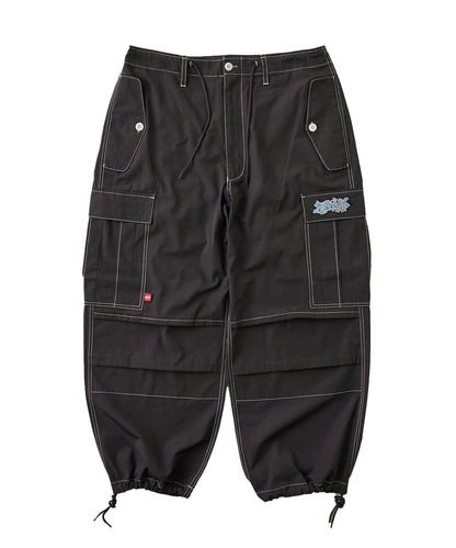 【KOOKY'N/酷酷】BRONX刺繡降落傘寬鬆褲