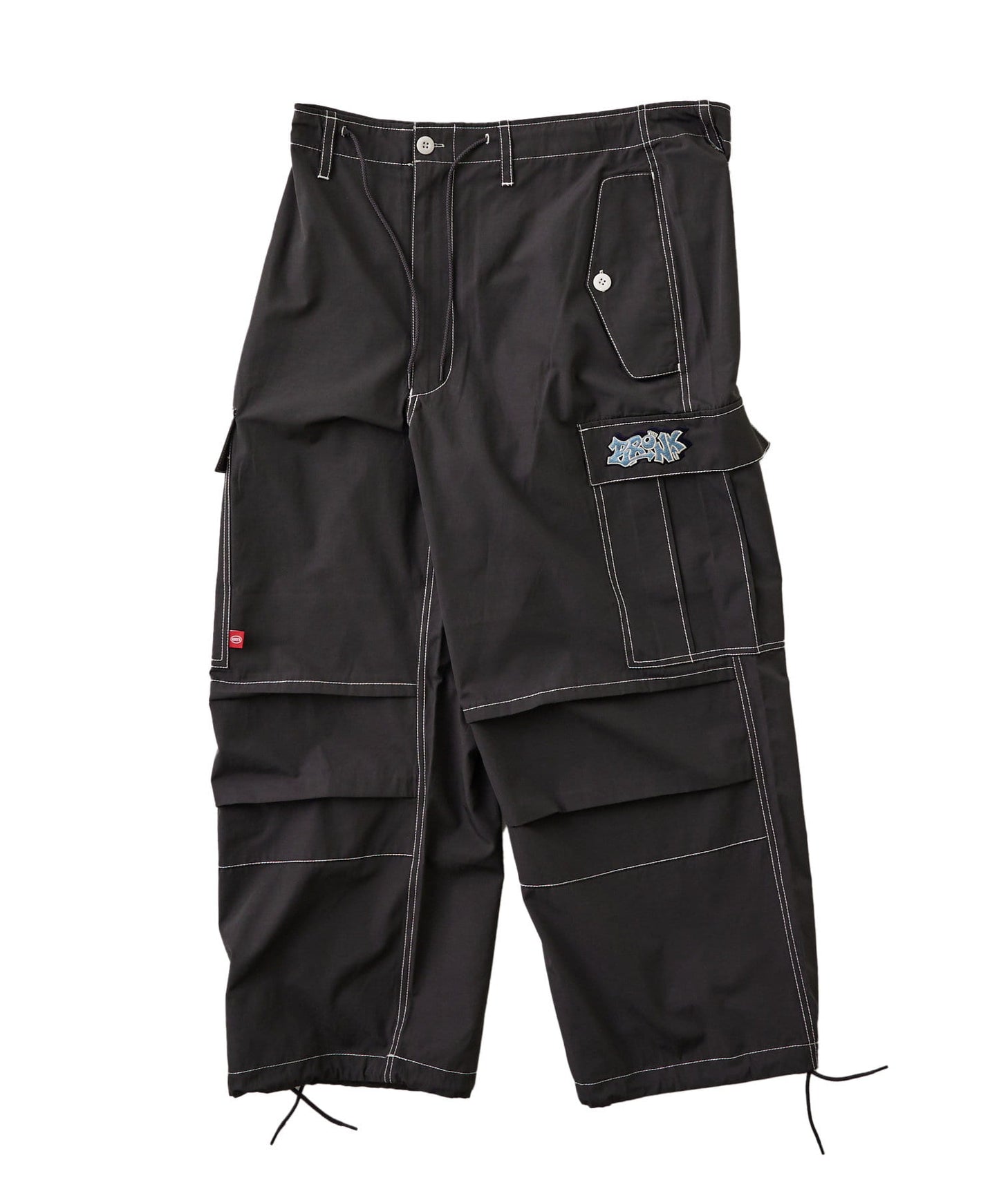 【KOOKY'N/酷酷】BRONX刺繡降落傘寬鬆褲