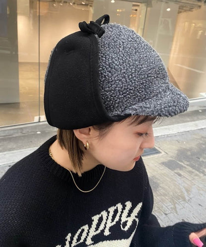羊毛飛行帽