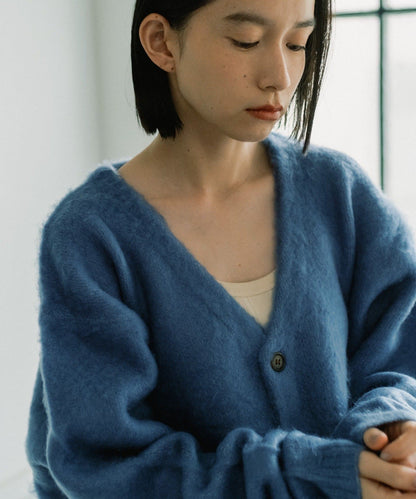 【WHIMSIC/】簡約絨毛針織開衫