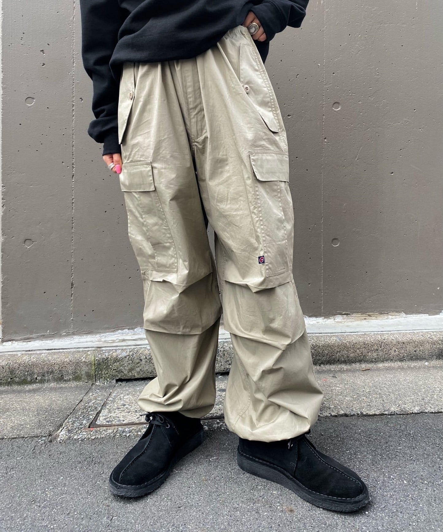 COOPER傘布寬鬆褲