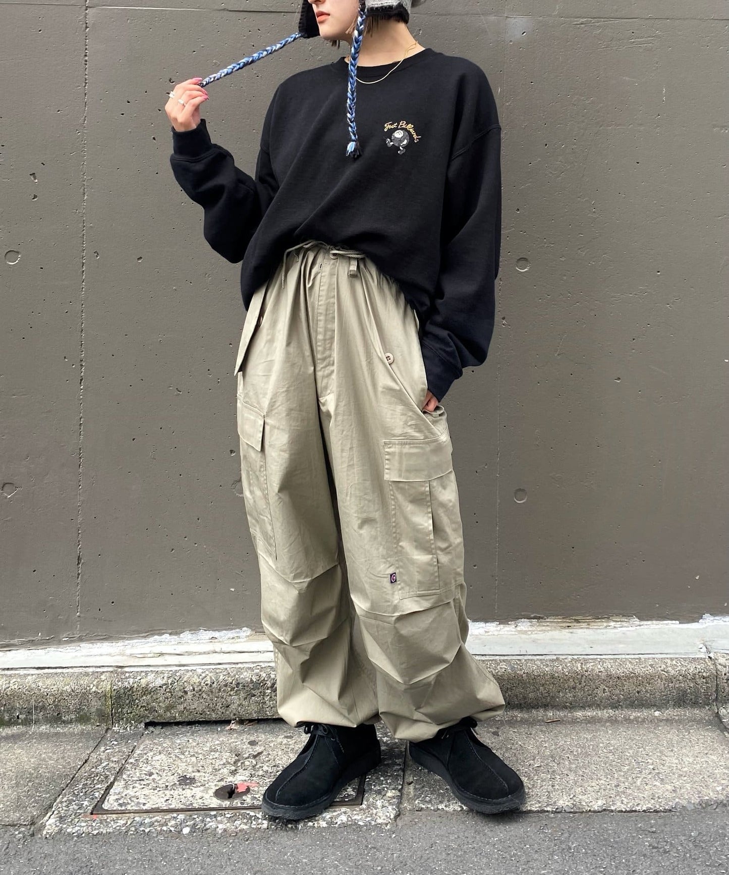 COOPER傘布寬鬆褲