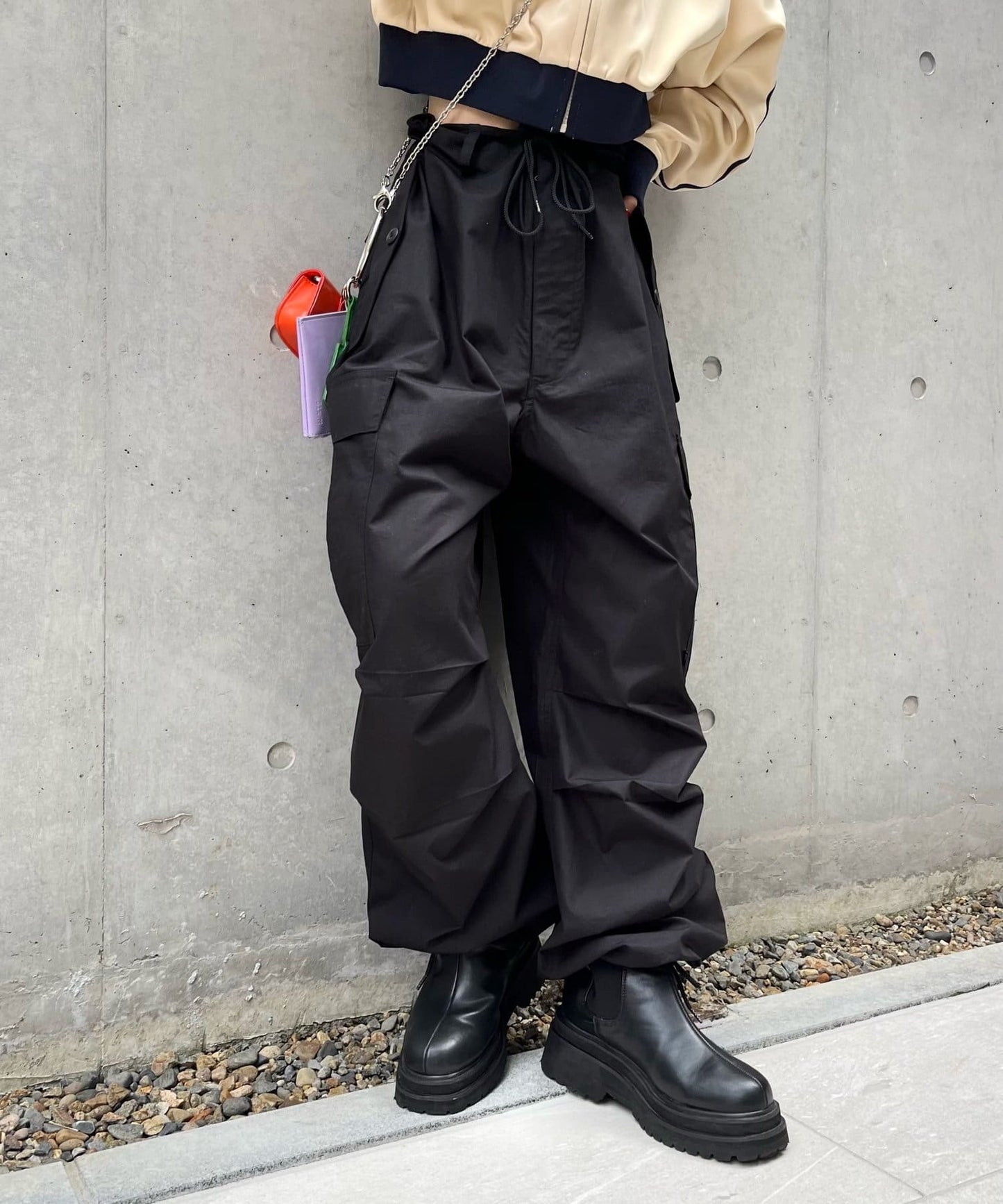 COOPER傘布寬鬆褲