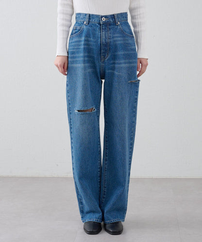 【S～L尺碼展開】破洞牛仔褲