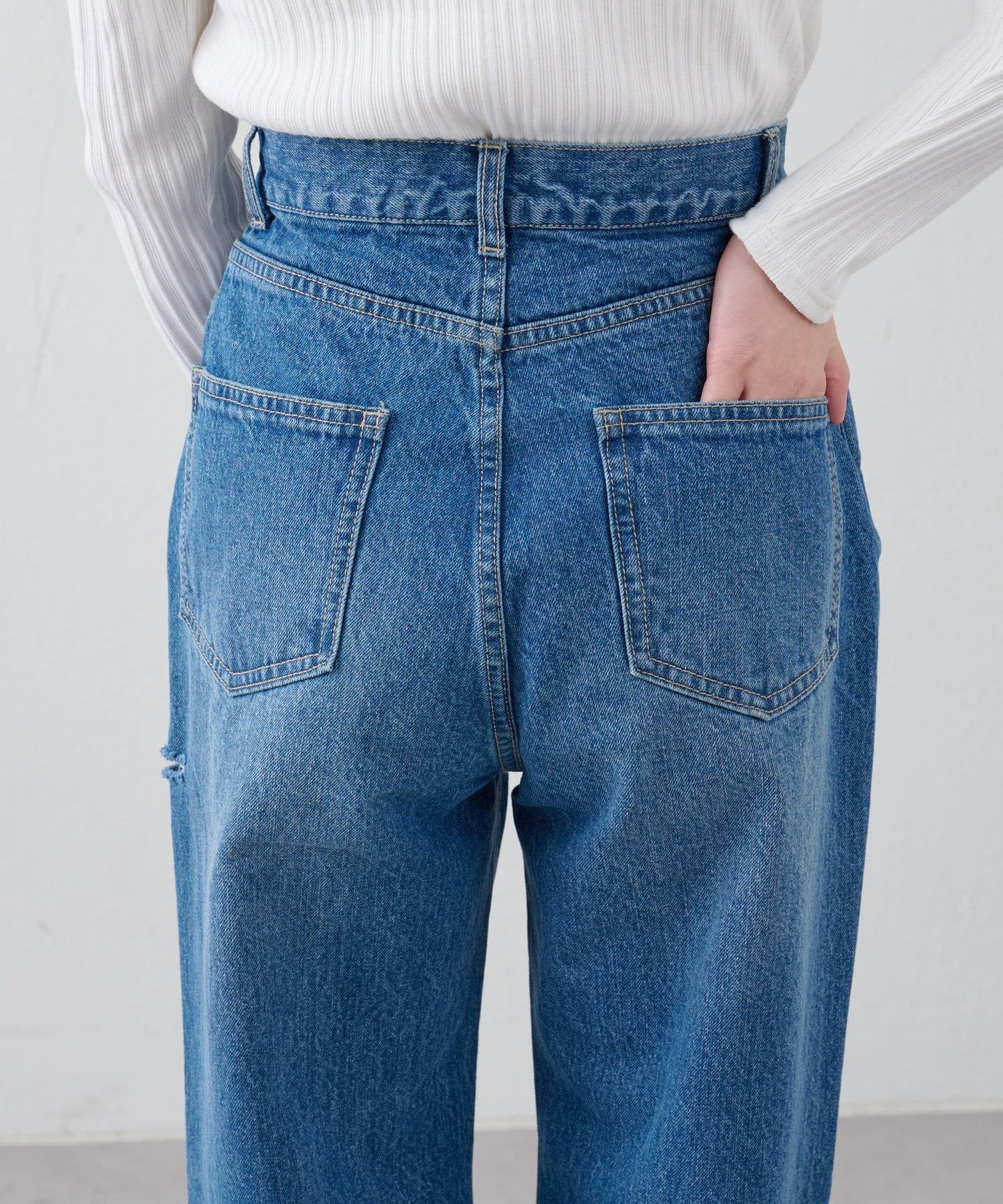 【S～L尺碼展開】破洞牛仔褲