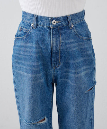 【S～L尺碼展開】破洞牛仔褲