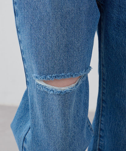 【S～L尺碼展開】破洞牛仔褲