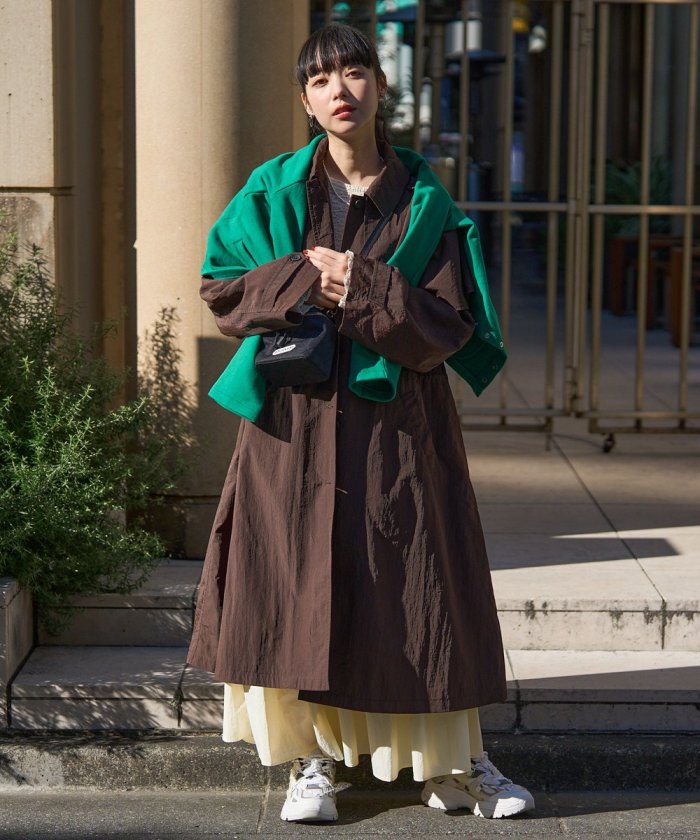 2way洗衣機尼龍披風連衣裙