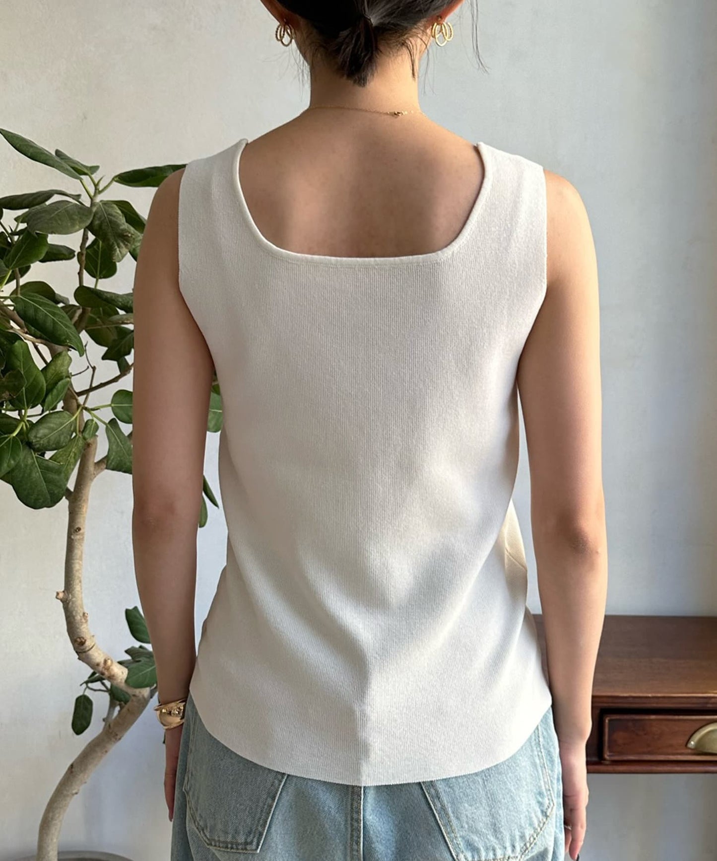 方形針織背心