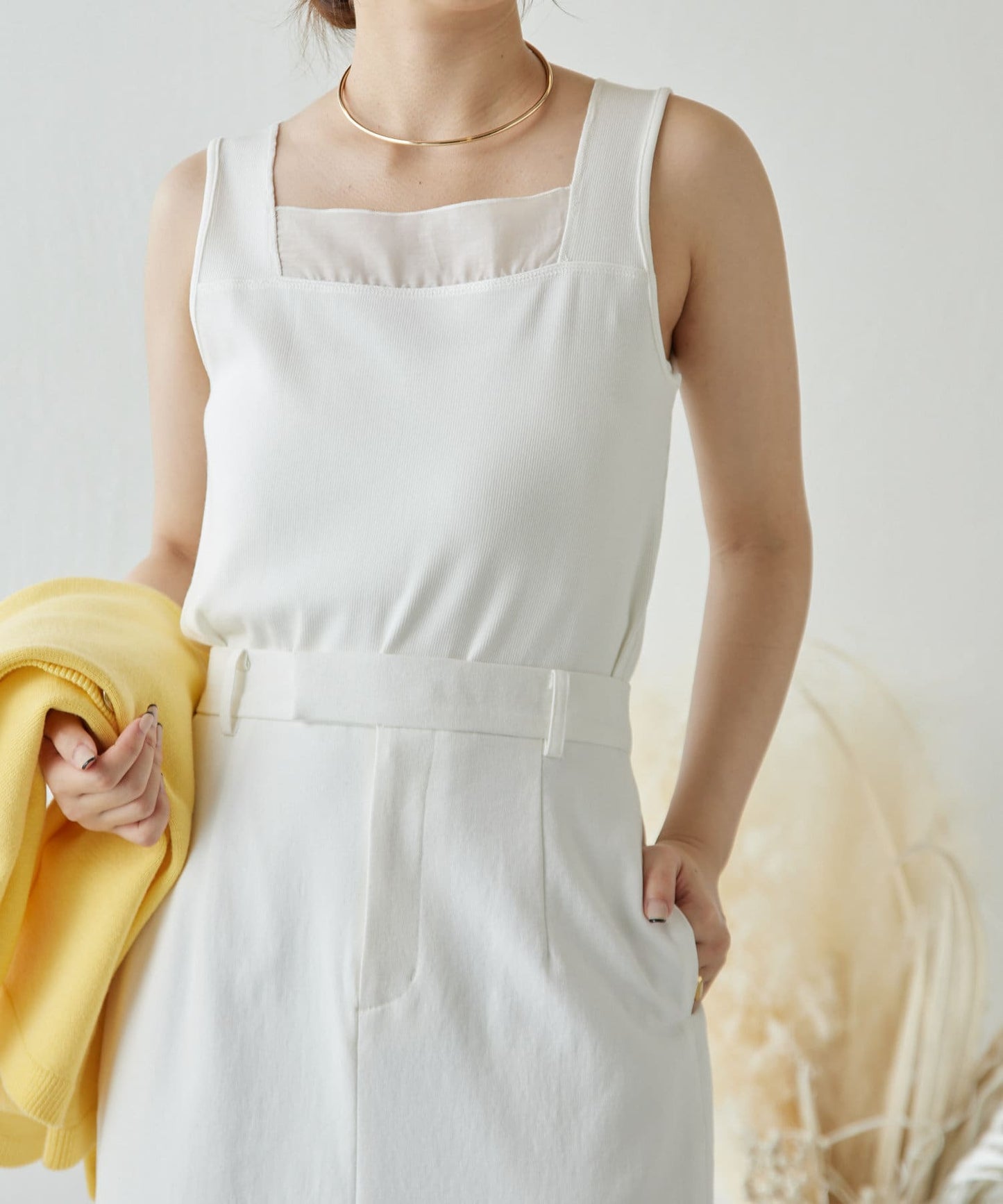 【C′NOTE/筆記】透視拼接方形背心