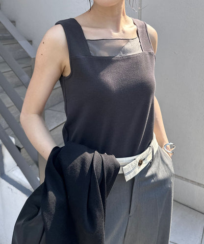 【C′NOTE/筆記】透視拼接方形背心