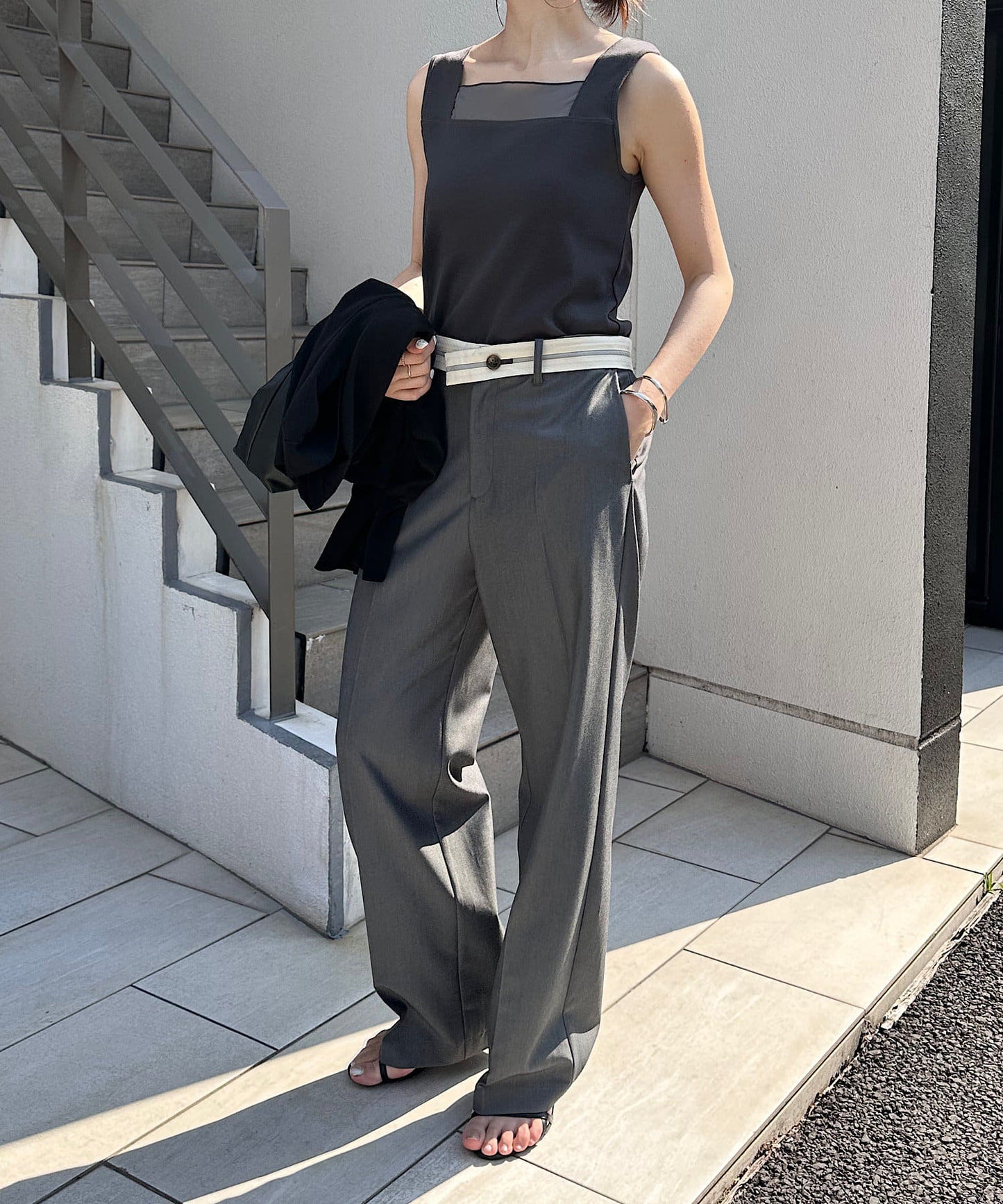 【C′NOTE/筆記】透視拼接方形背心