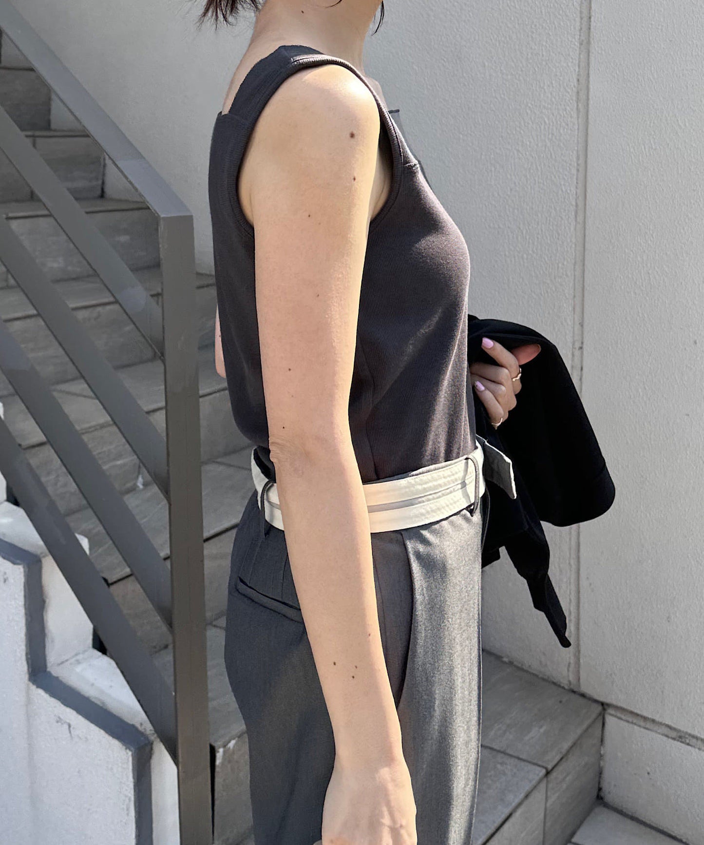 【C′NOTE/筆記】透視拼接方形背心