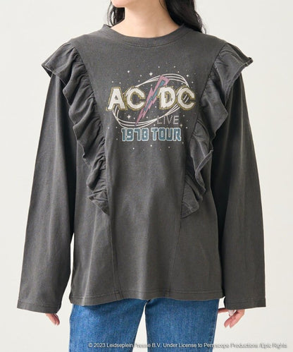 ACDC 徽標 蕾絲 長袖T恤