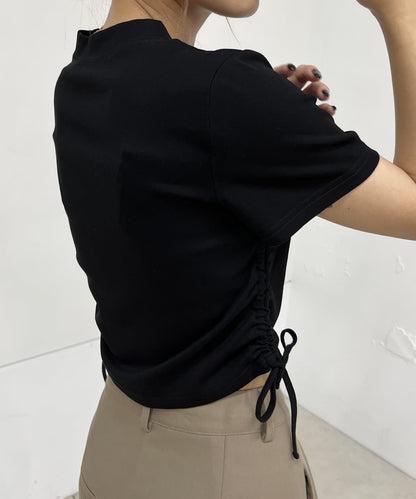 【HiNT/提示】側邊收褶T恤
