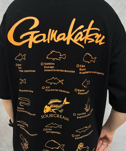Gamakatsu×Sourcream 魚拓FISH Logo大號T恤