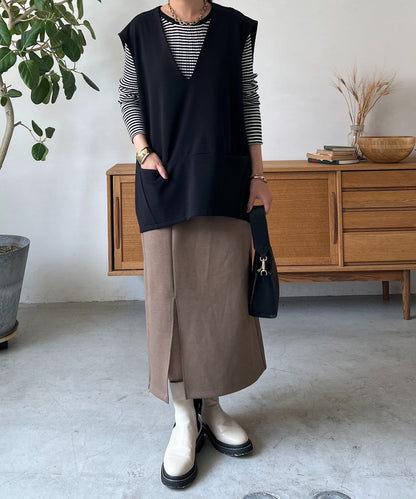 【美型高顏值單品】開叉紙板窄裙
